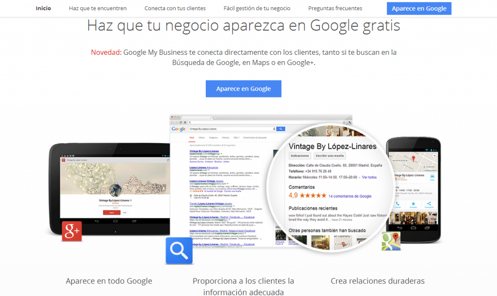 registrarse en Google