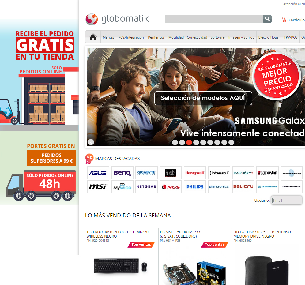 Tiendas hechas con Magento - Globo Matik