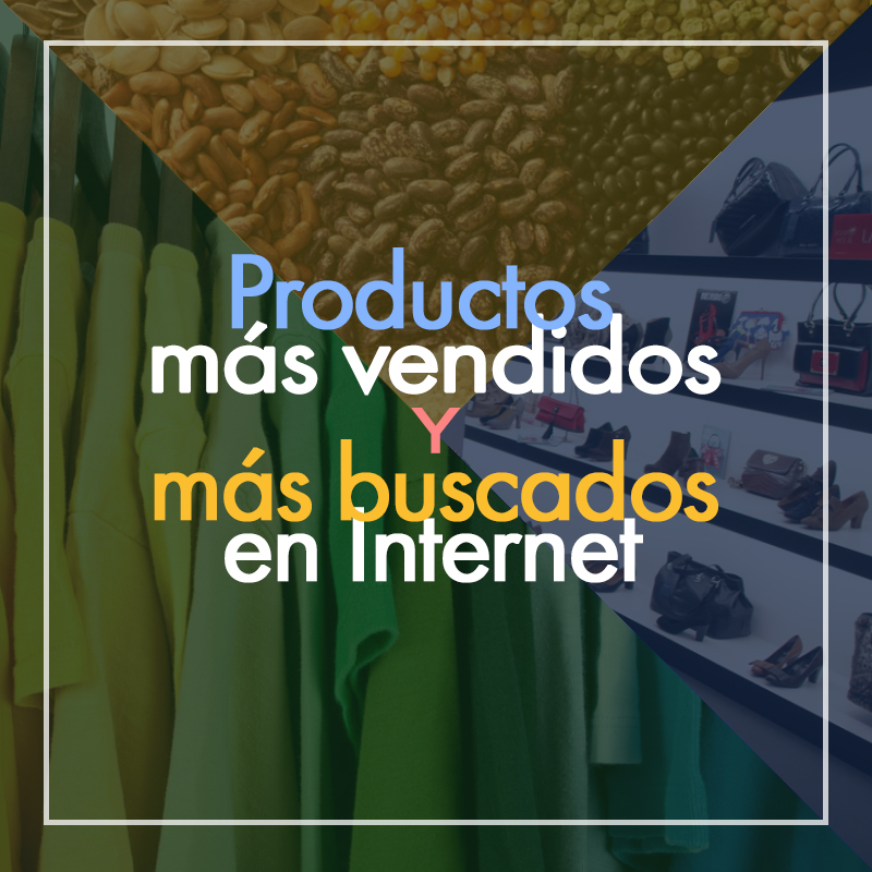 Productos más vendidos en España e Internet