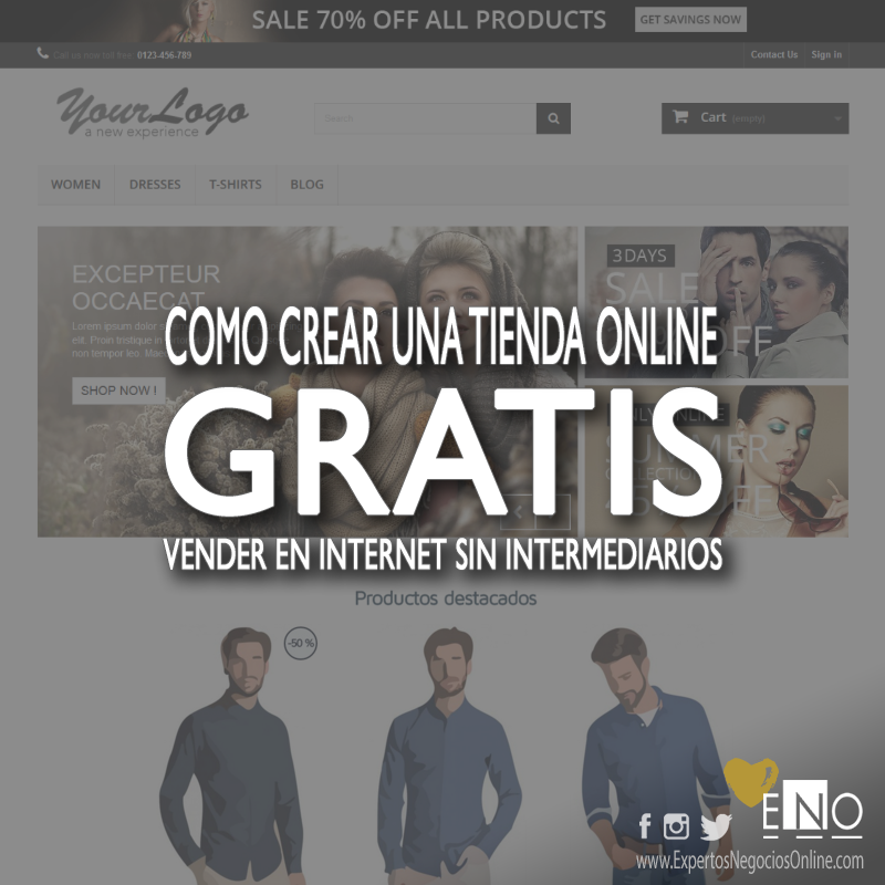 como crear una tienda online gratis para siempre