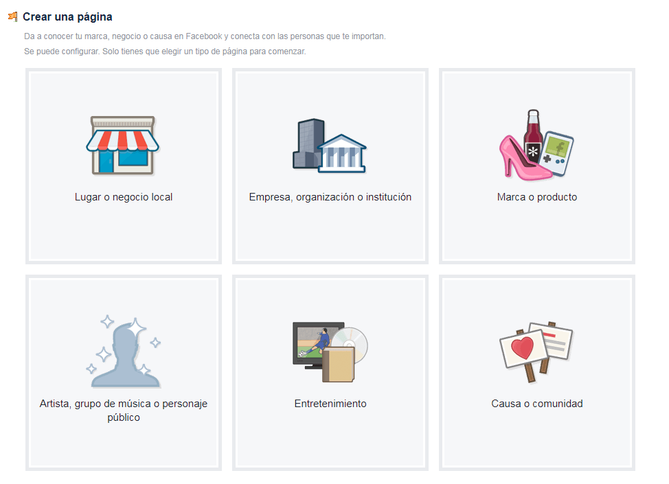 como crear una pagina de facebook para un negocio