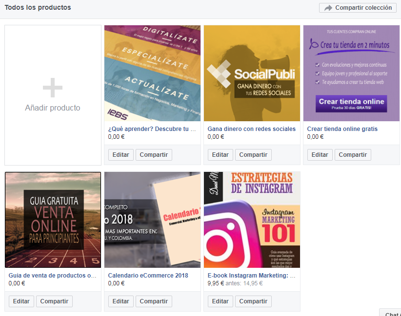 Marketing en facebook | tienda facebook