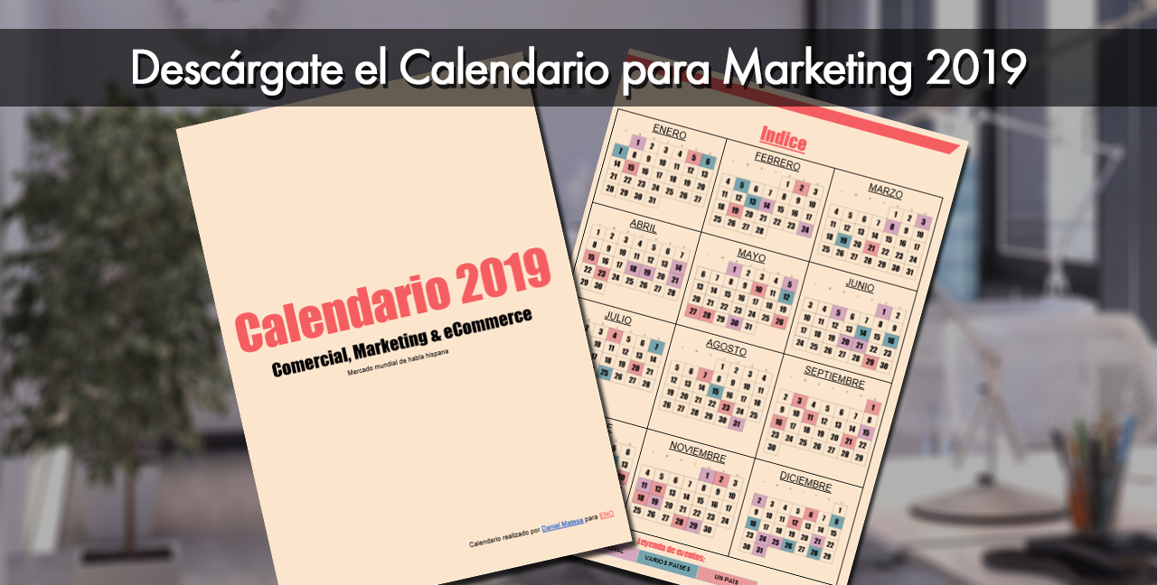 Anuncio Calendario comercial 2019