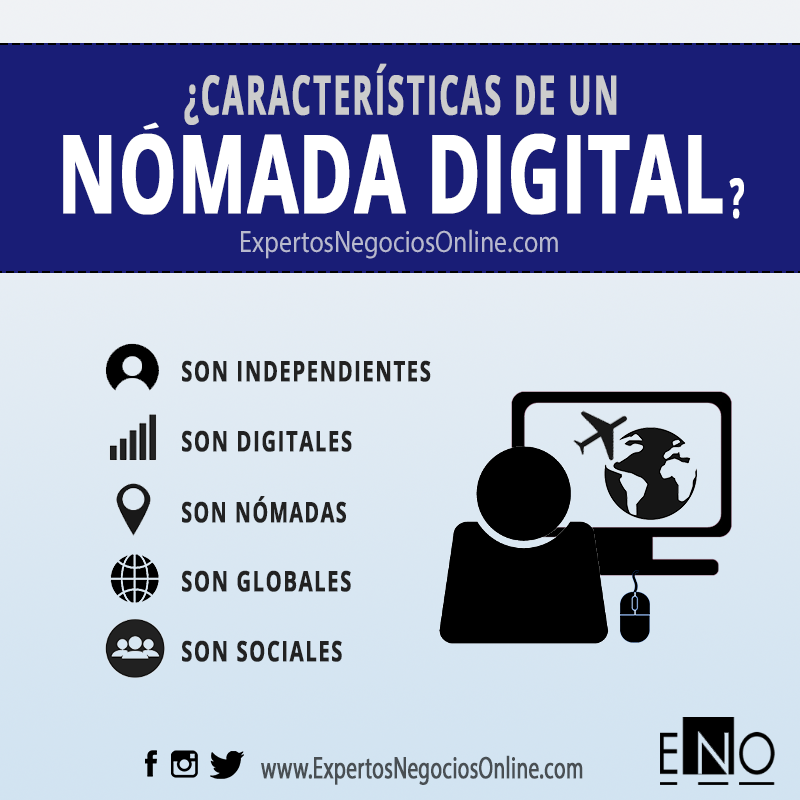 características de un nómada digital