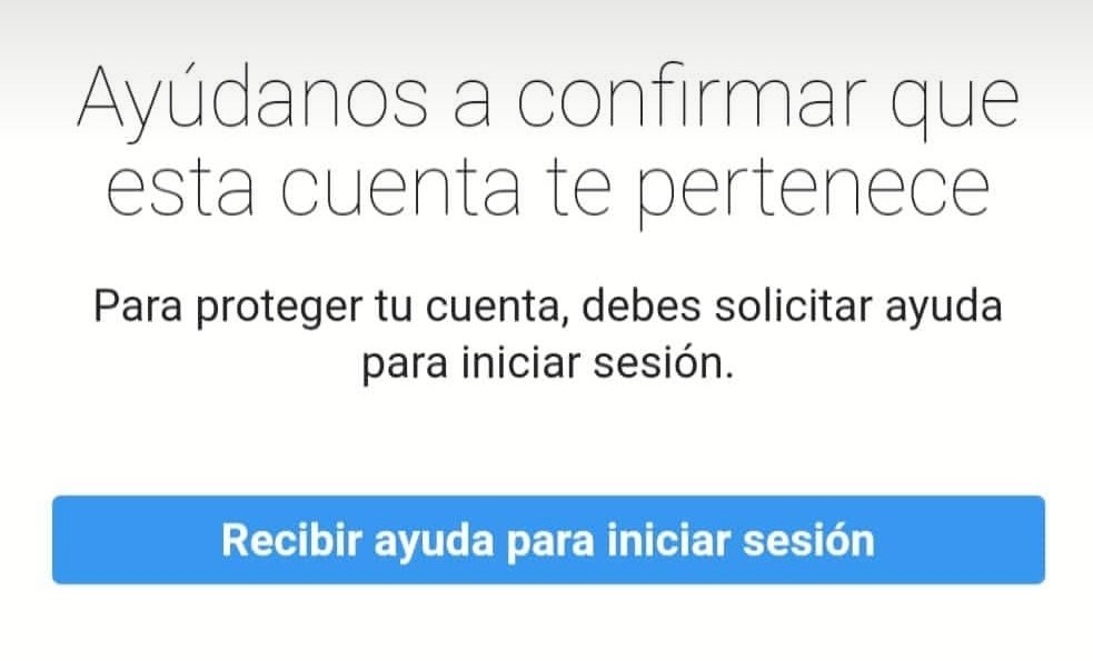 Ayudanos A Confirmar Que Esta Cuenta Es Tuya Instagram