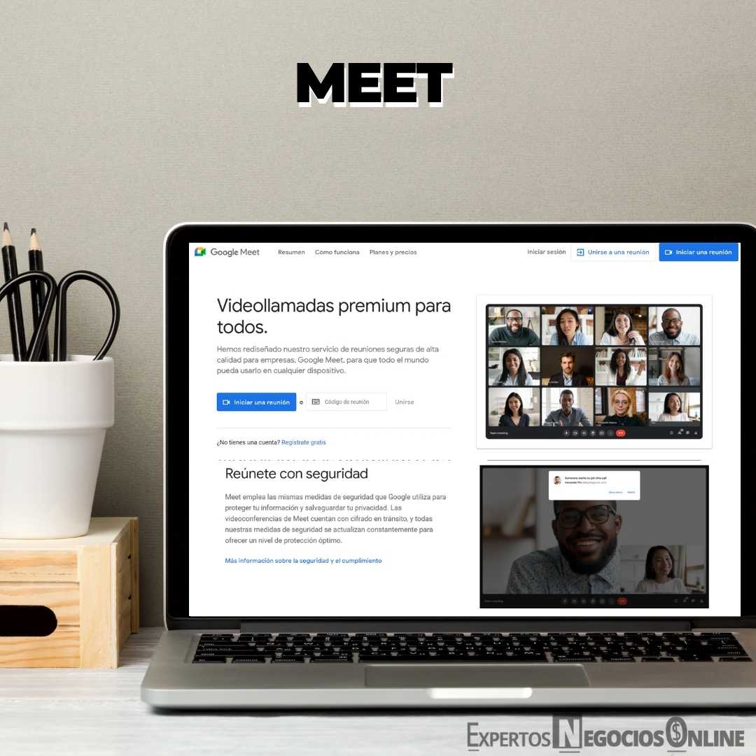 01 aplicación de videollamadas y reuniones online - Google Meet