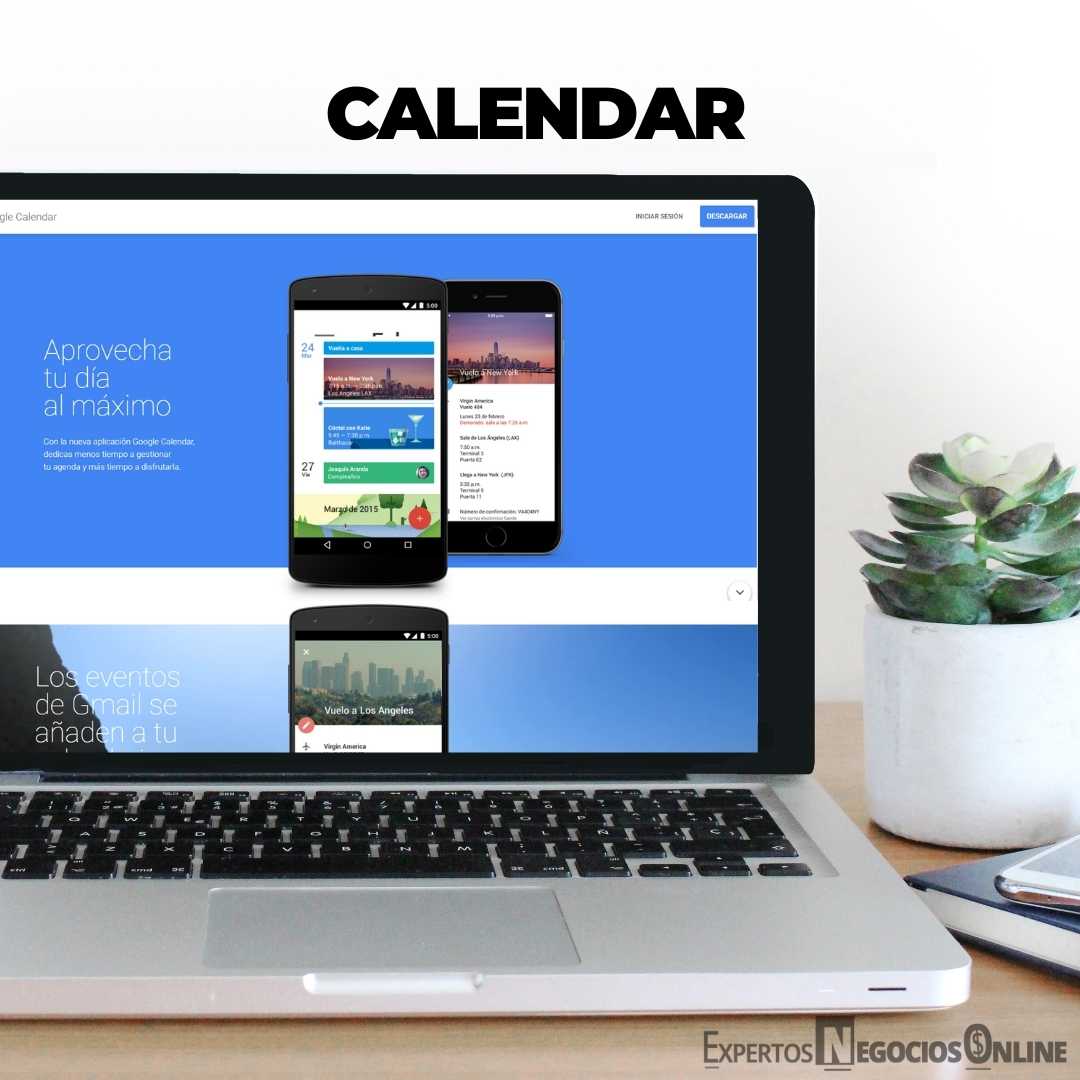 18 Aplicación para planificar reuniones y eventos con notificaciones al correo y teléfono - Googl Calendar