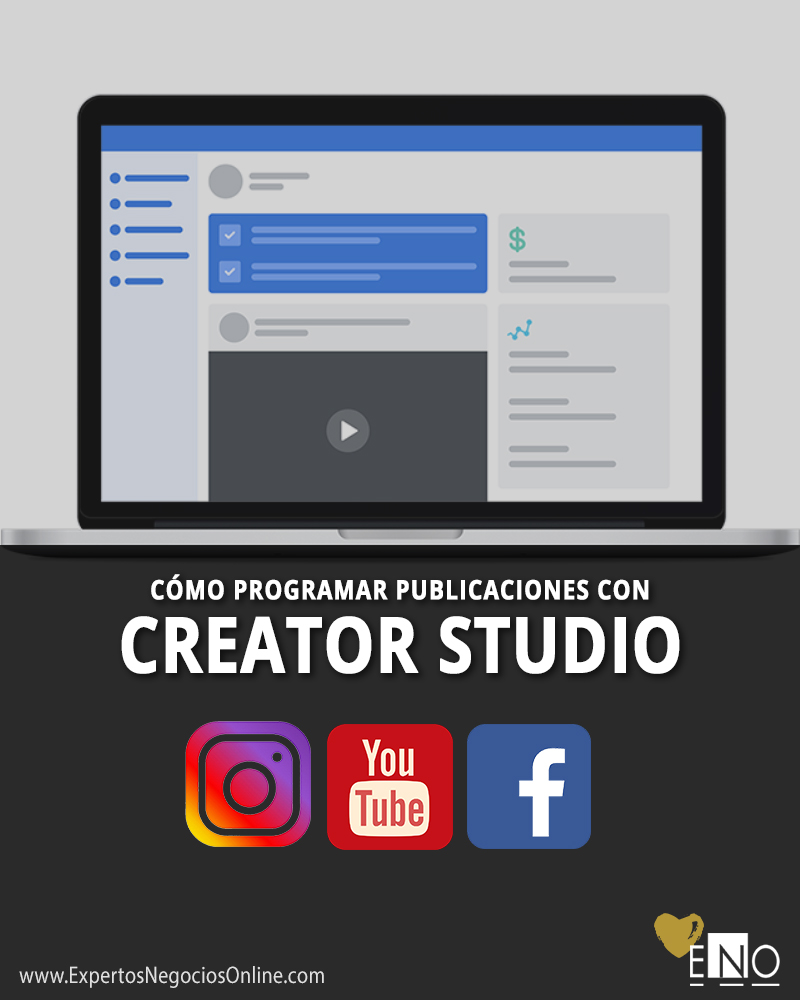 Programar post con Creator Studio para Instagram, Facebook y YouTube