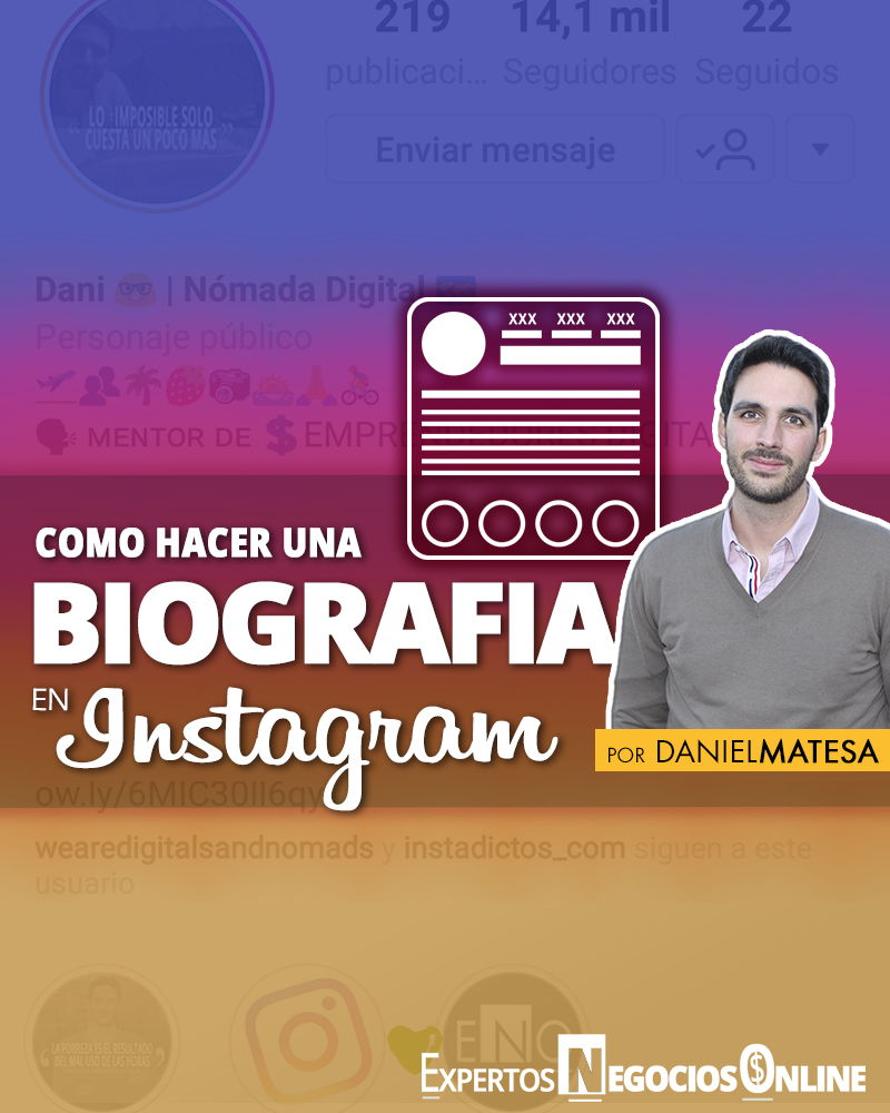 Biografía en Instagram | Ejemplos presentaciones perfil Instagram