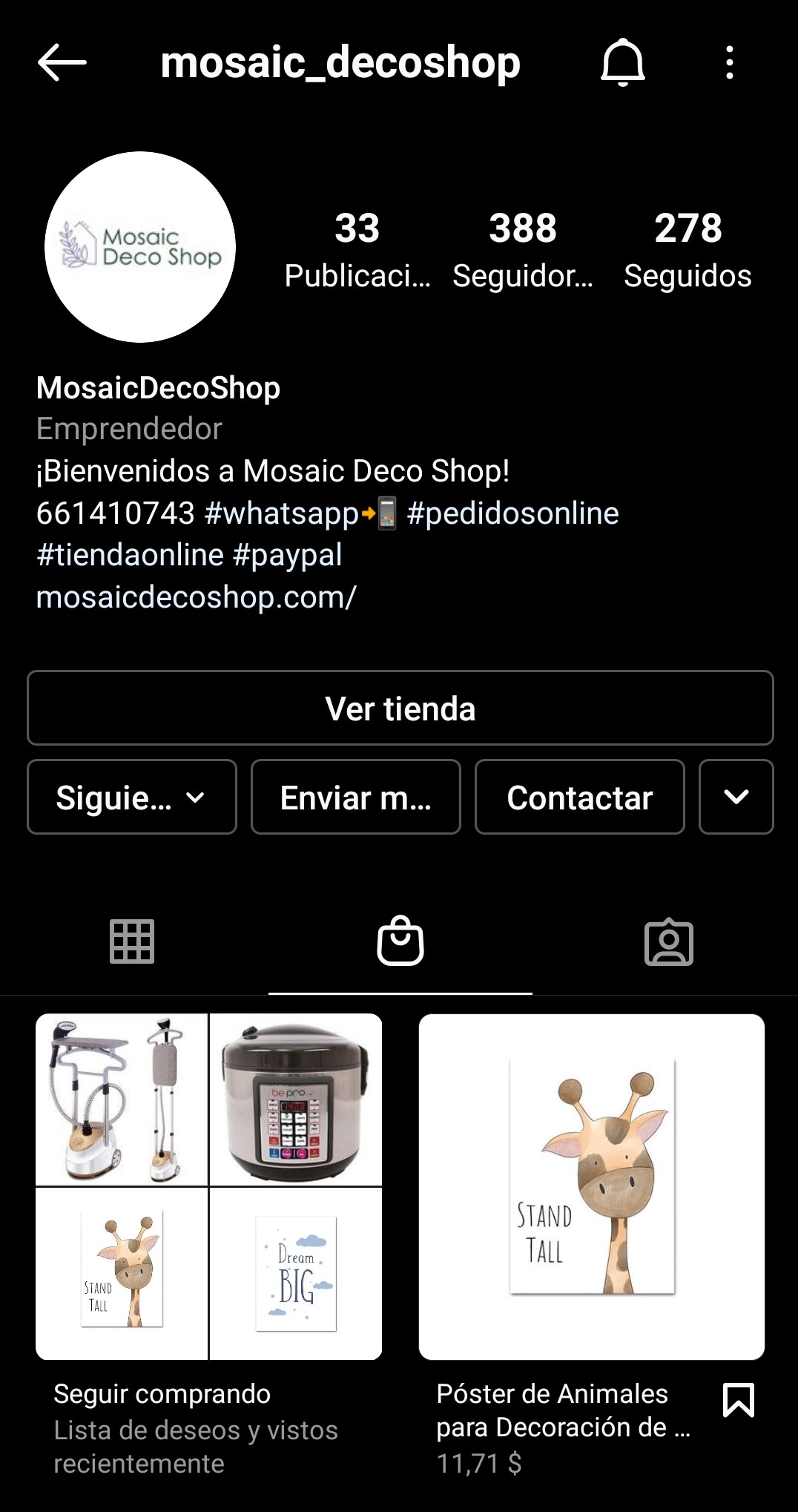 tendencias en Instagram en 2021 - ig shopping