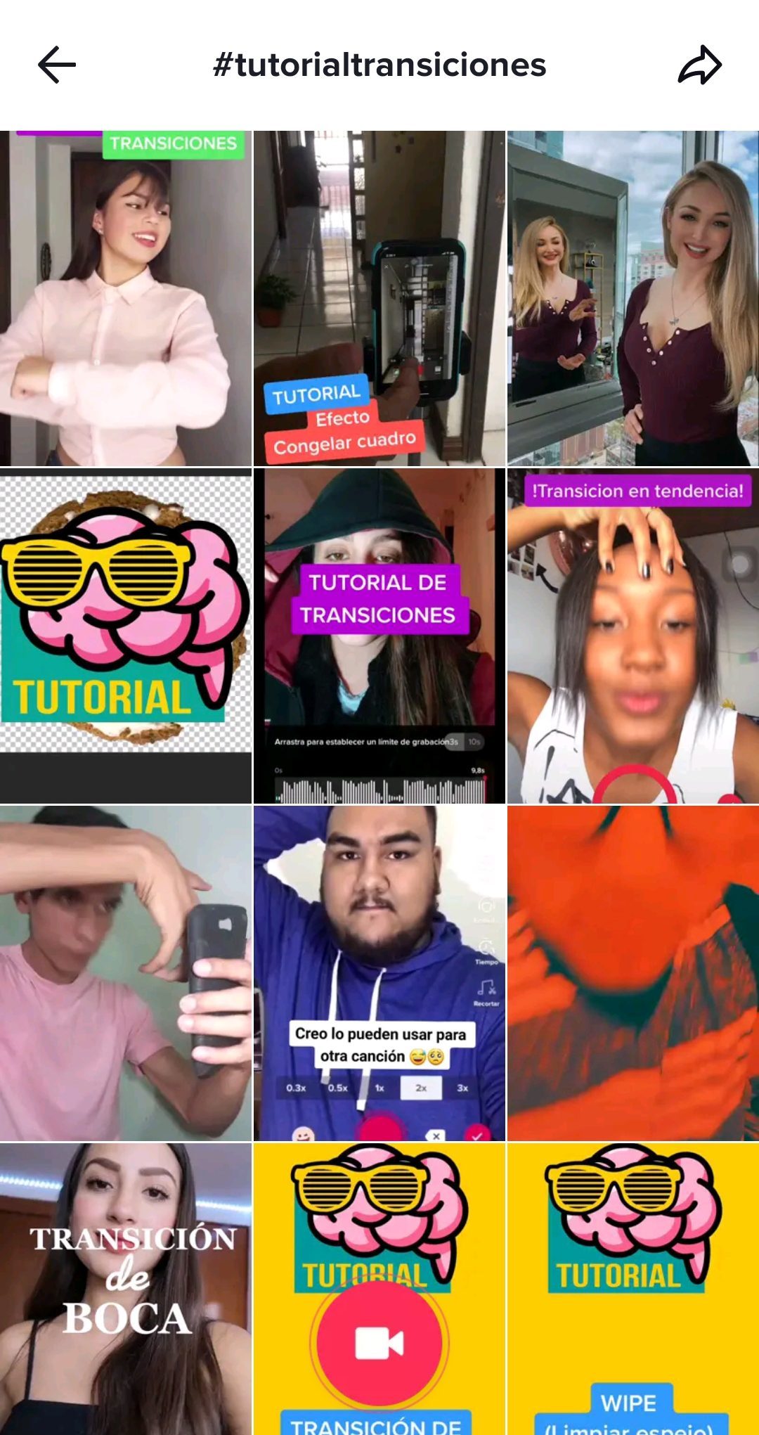 Transiciones tiktok más populares