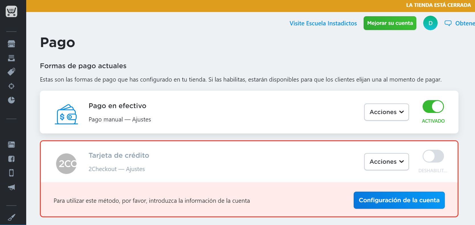 Configurar tienda Ecwid paso 5