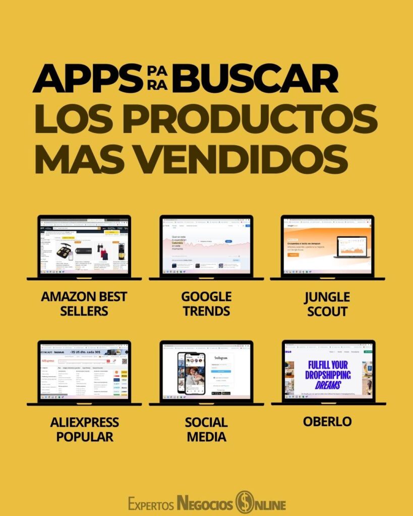 apps para buscar los productos más vendidos