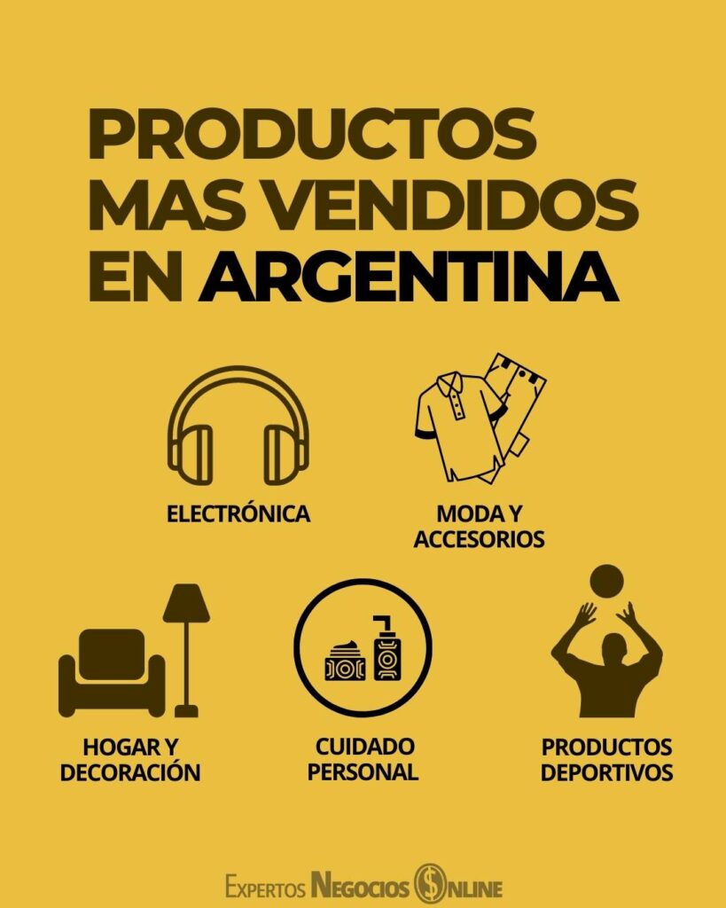 productos más vendidos en argentina