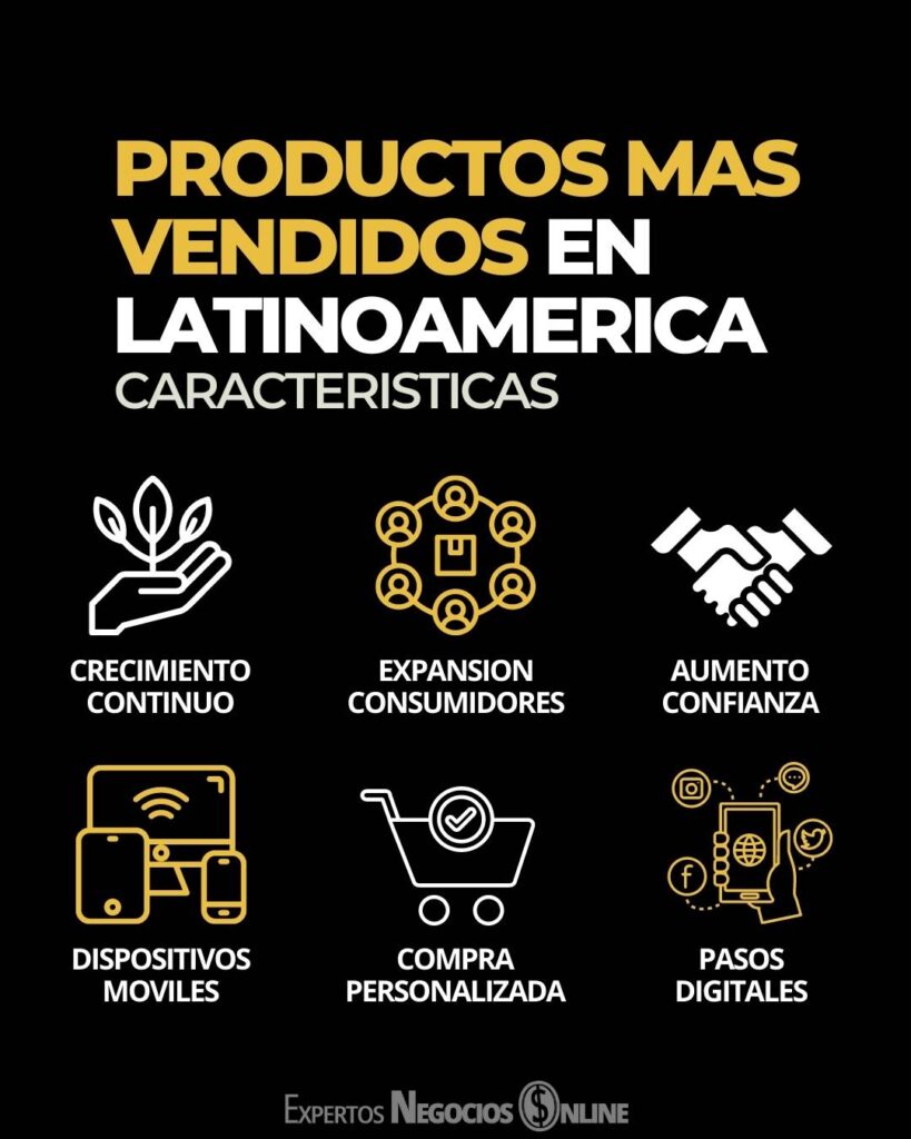 productos más vendidos en latinoamerica
