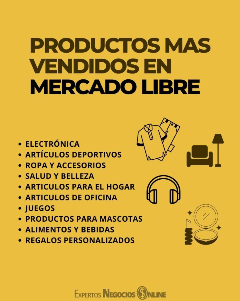 productos más vendidos en mercado libre