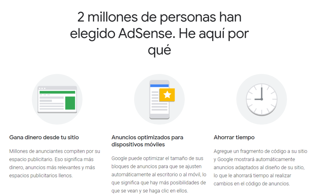 Ventajas de Google Adsense