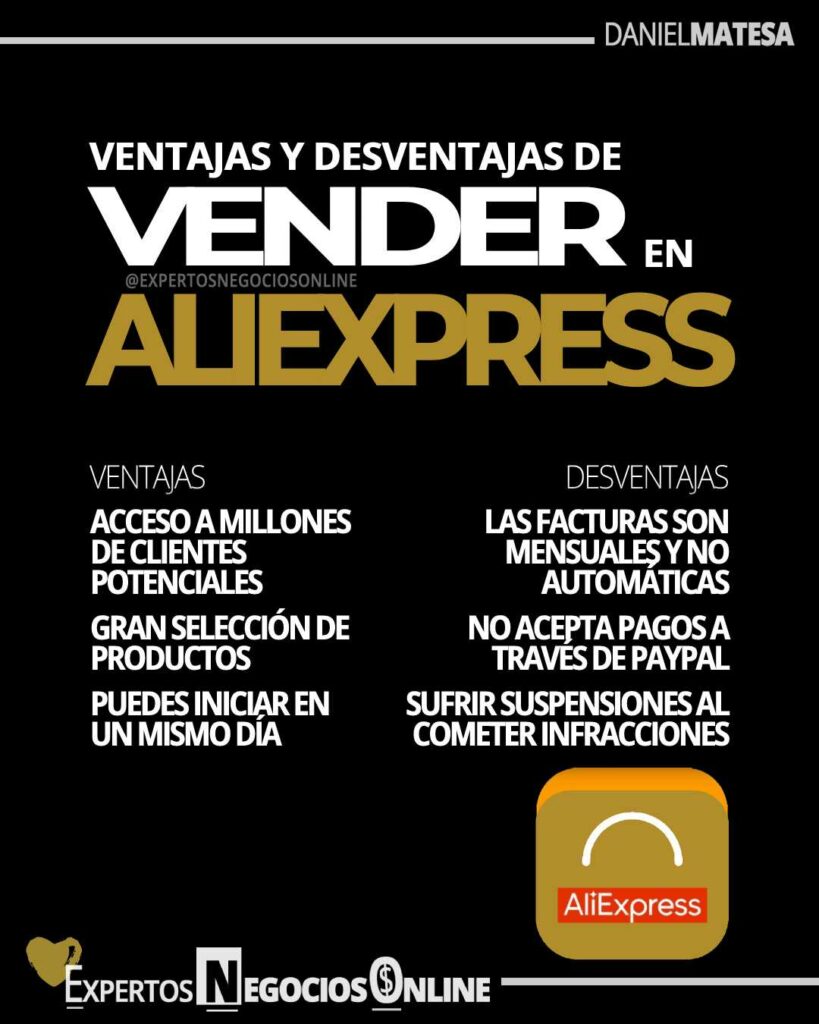 Ventajas e inconvenientes de vender con AliExpress con dropshipping