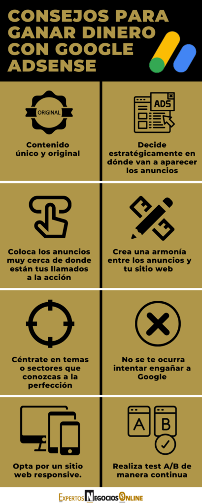 Consejos para ganar dinero con Google Adsense