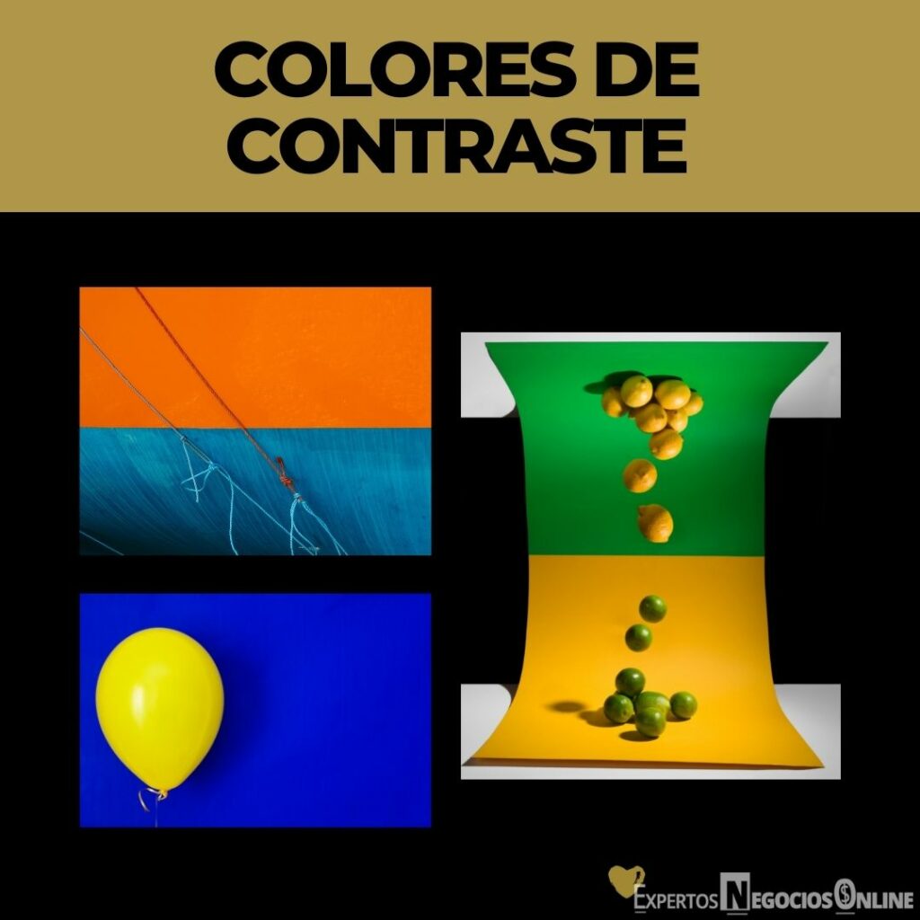 paletas de colores de contraste