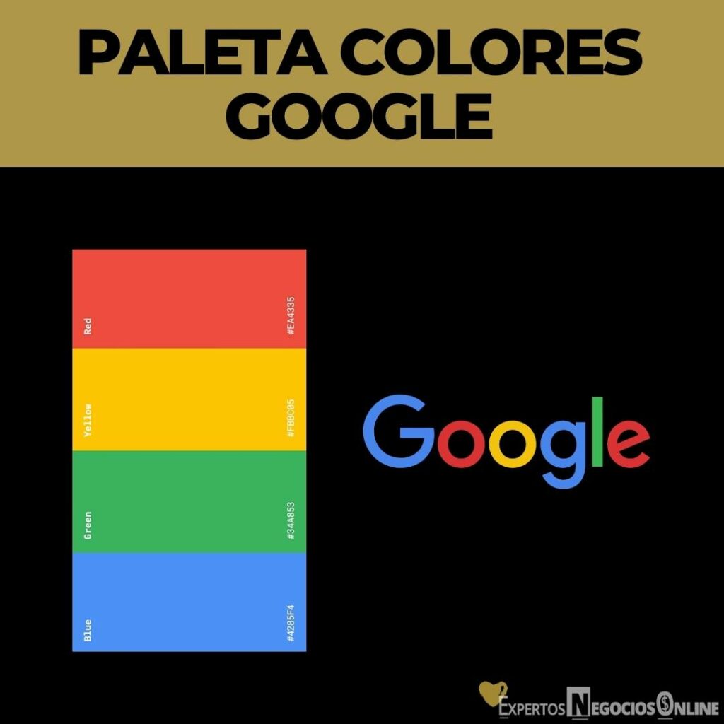 paleta de colores Google