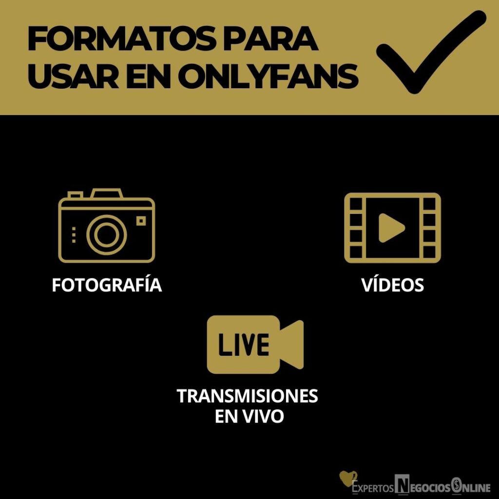 Formatos para usar en Onlyfans