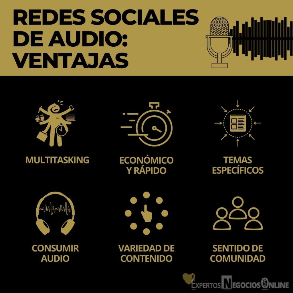 VENTAJAS DE LA REDES SOCIALES DE AUDIO