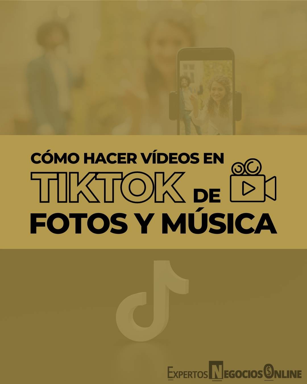 hacer vídeos en tiktok con fotos, música y texto