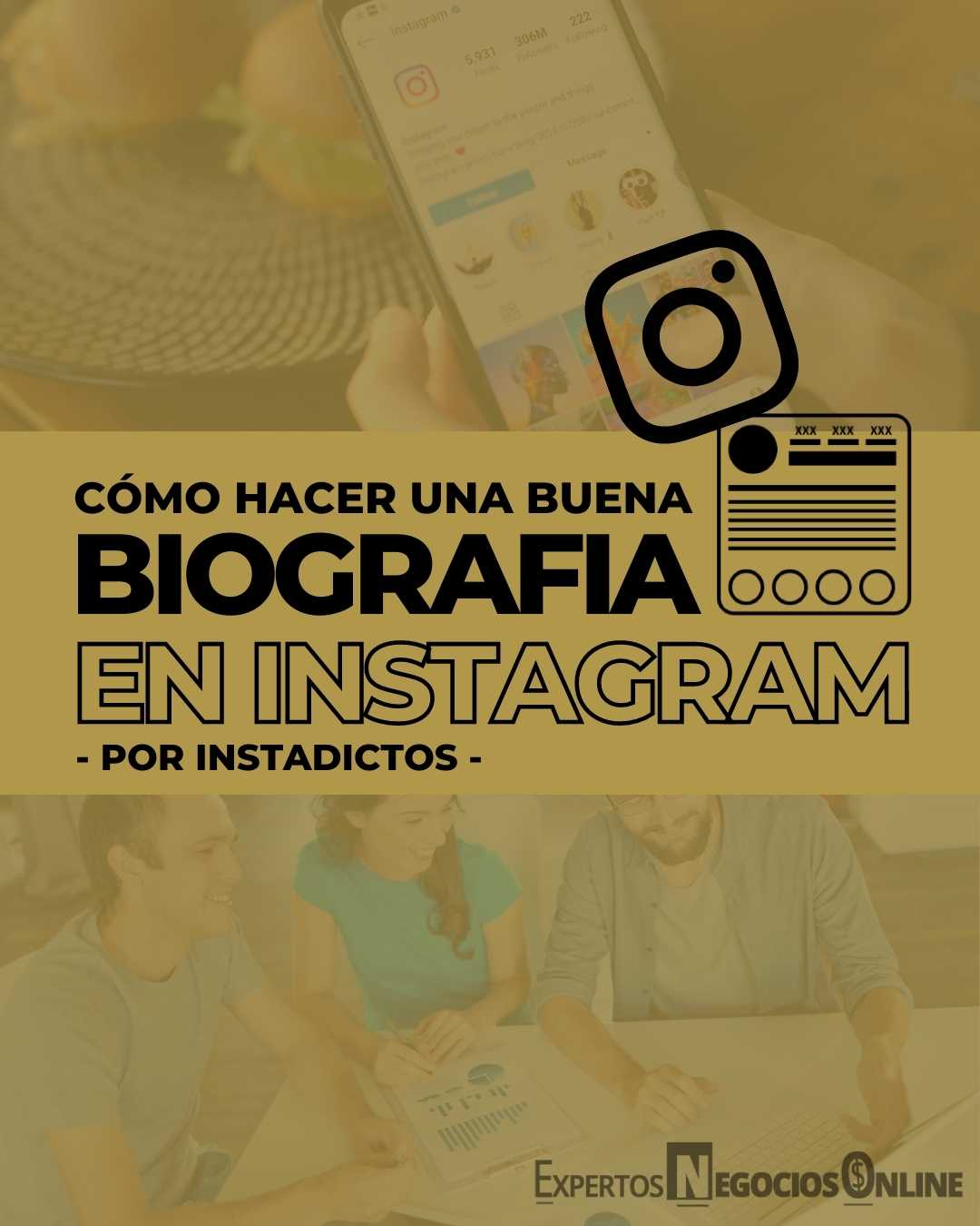 ▷ Ejemplos de presentaciones en perfil Instagram (Biografía)