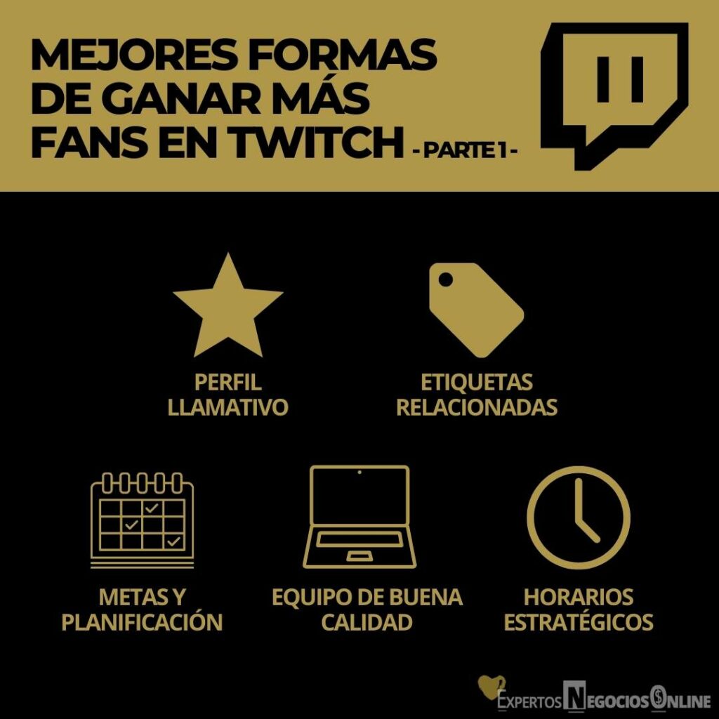 MEJORES FORMAS DE CONSEGUIR MÁS SEGUIDORES EN TWITCH