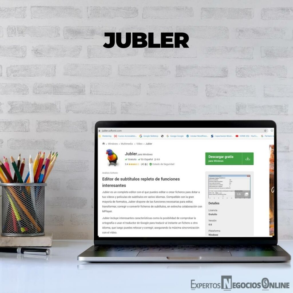 jubler subtitular vídeos