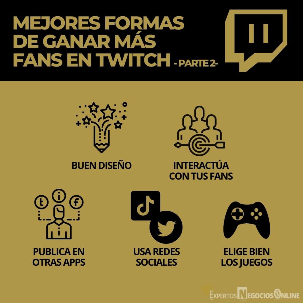 Mejores formas de ganar fans en Twitch