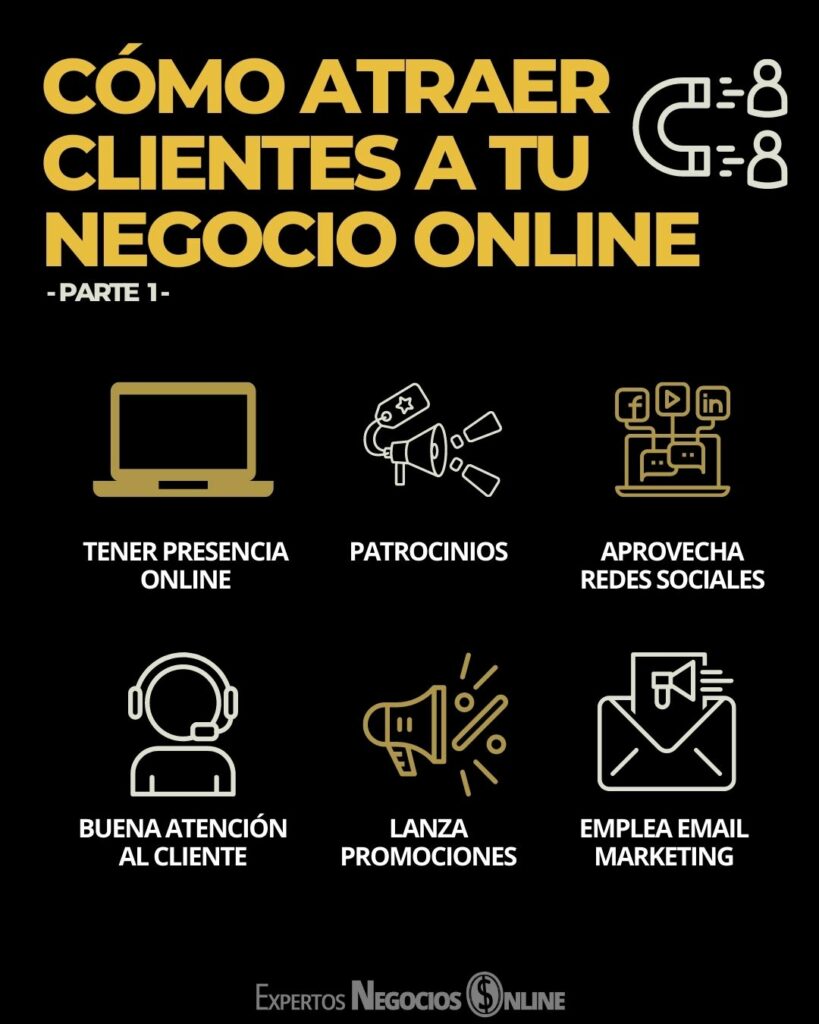 CÓMO ATRAER CLIENTES A TU NEGOCIO ONLINE