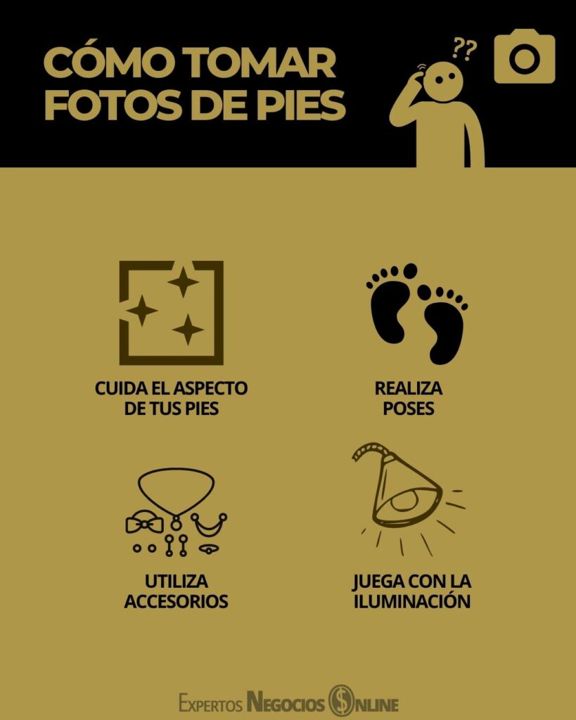 Cómo tomar fotos de pies