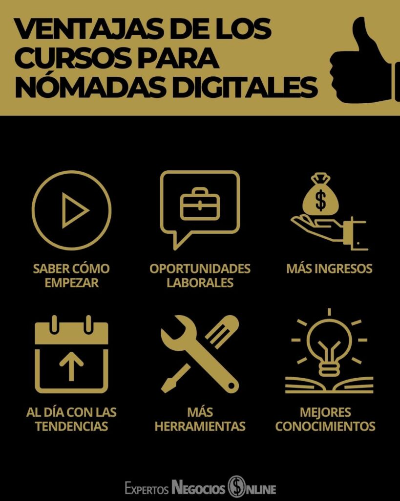 Ventajas de los cursos para nómadas digitales