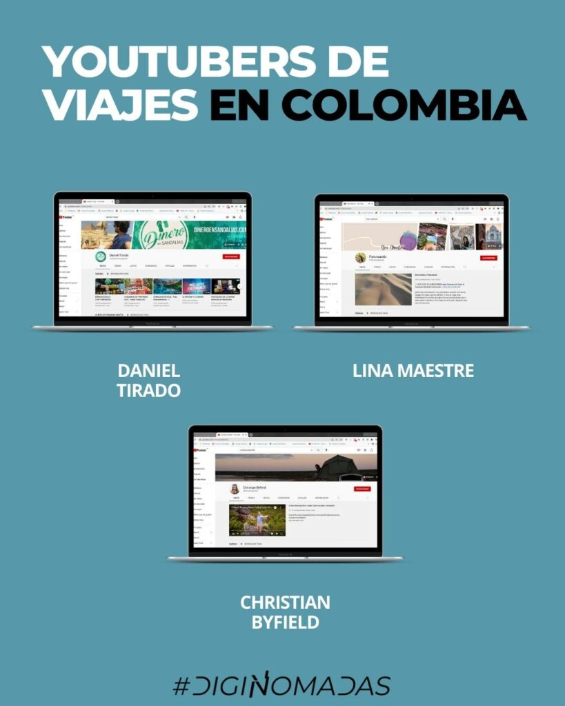 YOUTUBERS DE VIAJES EN COLOMBIA