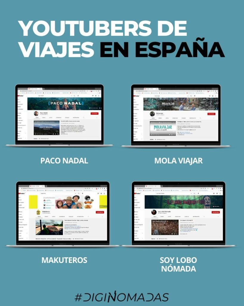 YOUTUBERS DE VIAJES EN ESPAÑA