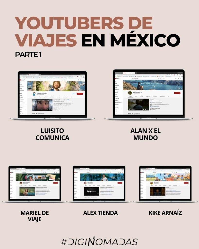 YOUTUBERS DE VIAJES EN MÉXICO