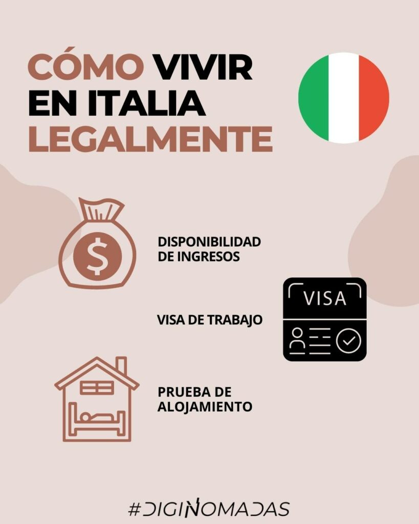 CÓMO VIVIR EN ITALIA LEGALMENTE