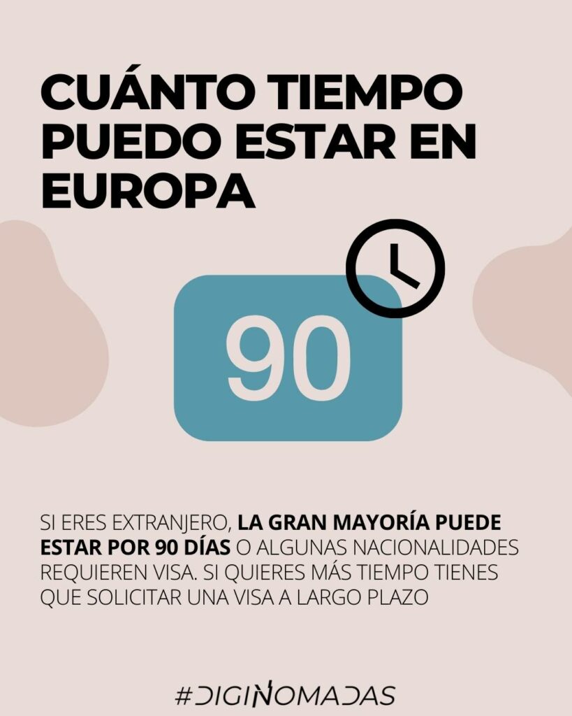 CUÁNTO TIEMPO PUEDO ESTAR EN EUROPA