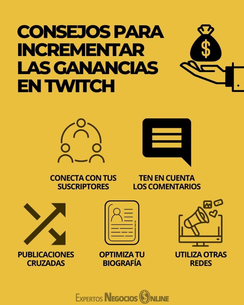 Consejos para incrementar las ganancias en Twitch