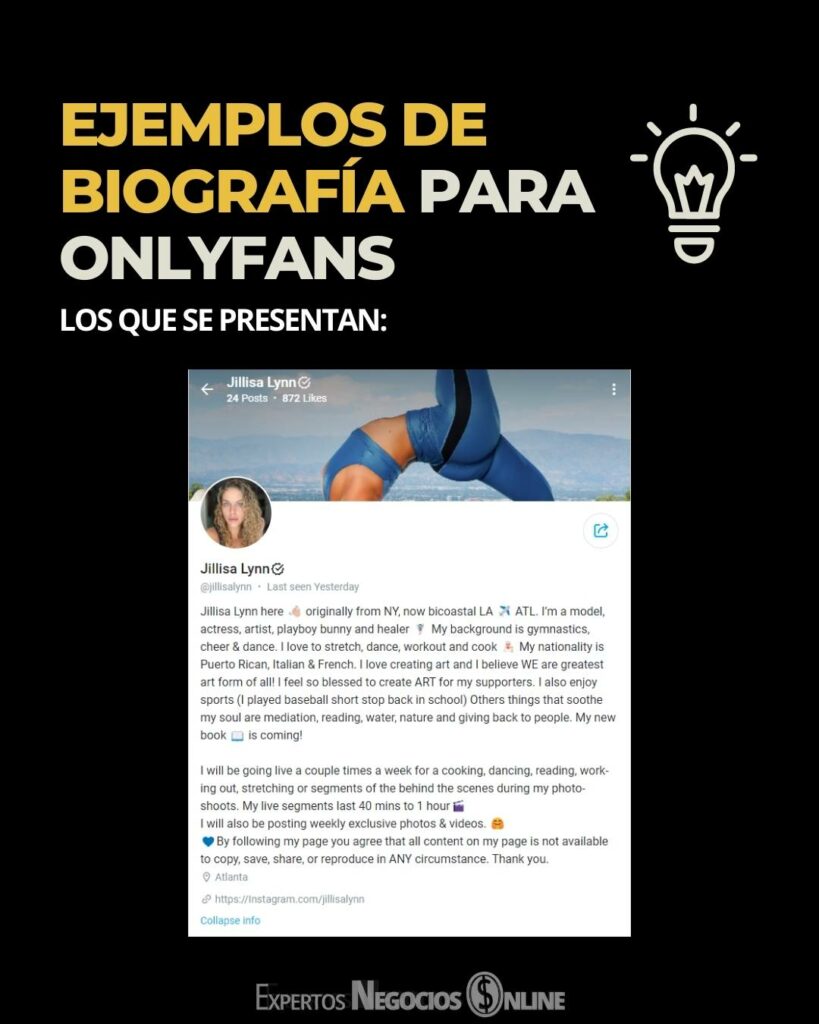 EJEMPLOS DE BIOGRAFÍA PARA ONLYFANS (2)