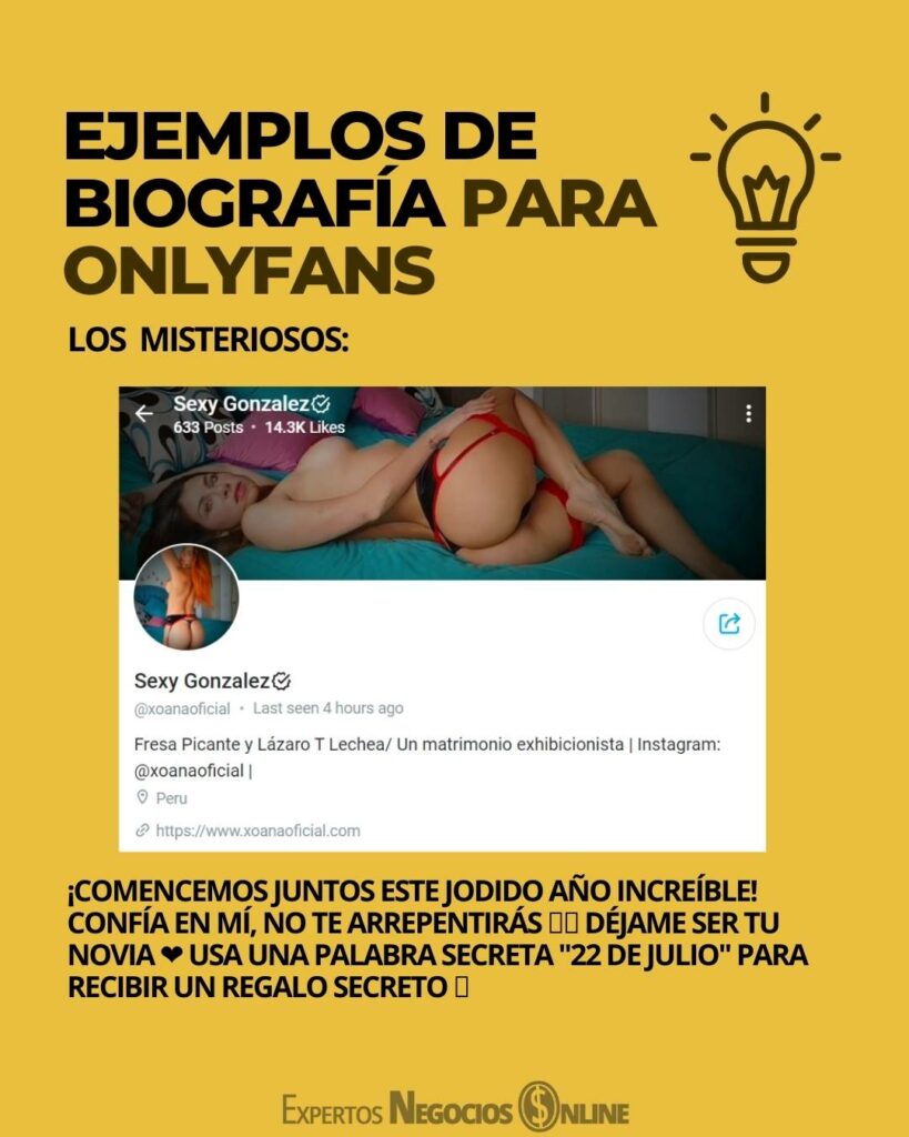 EJEMPLOS DE BIOGRAFÍA PARA ONLYFANS (2)