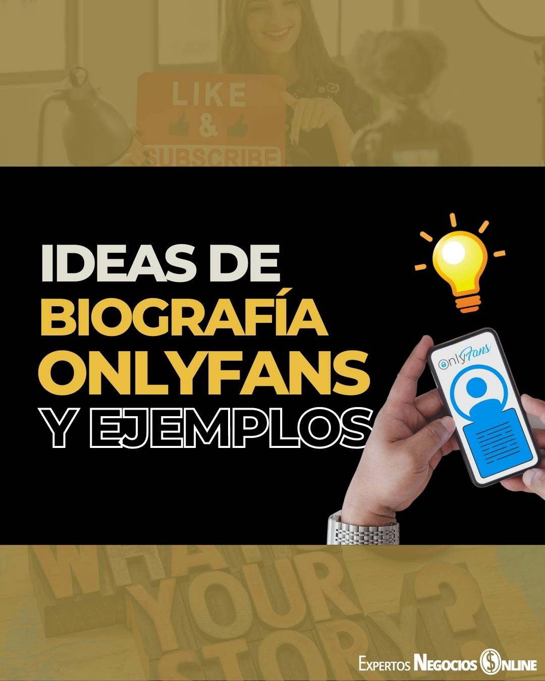 Biografías para Onlyfans ejemplos e ideas