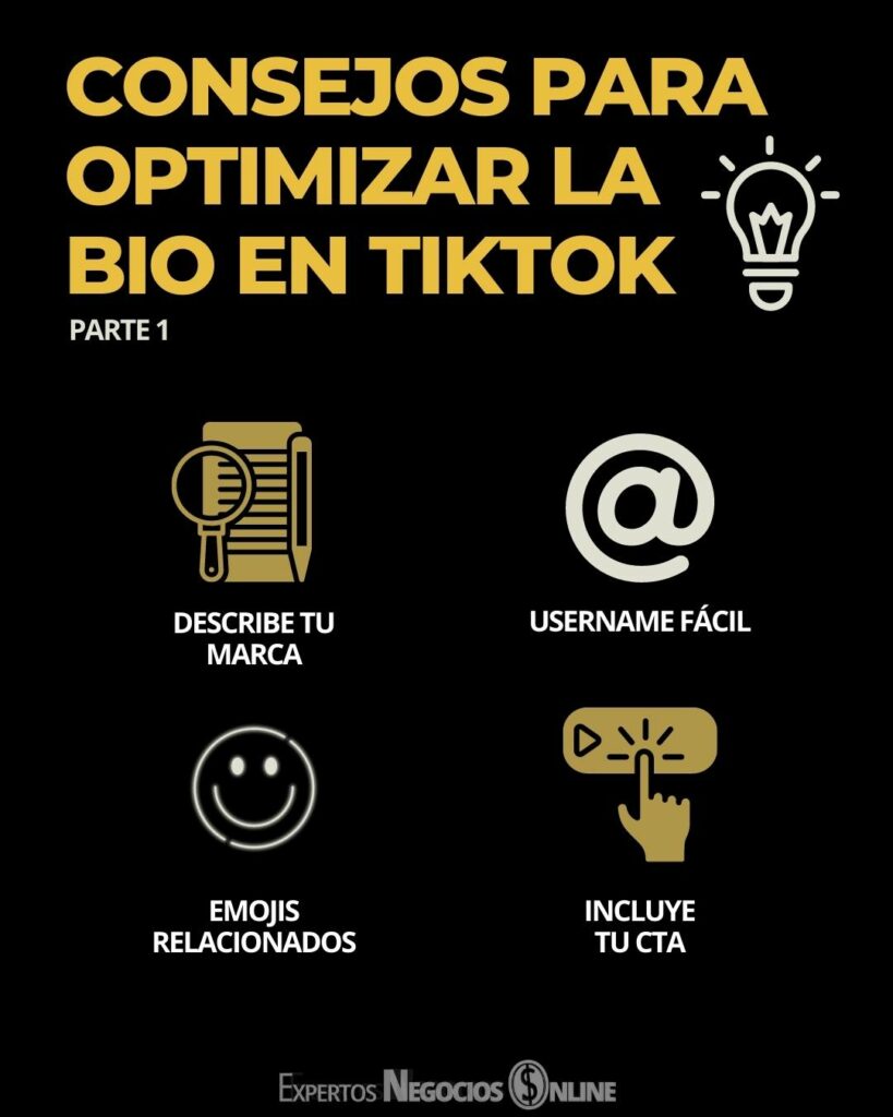 consejos para optimizar biografía tiktok