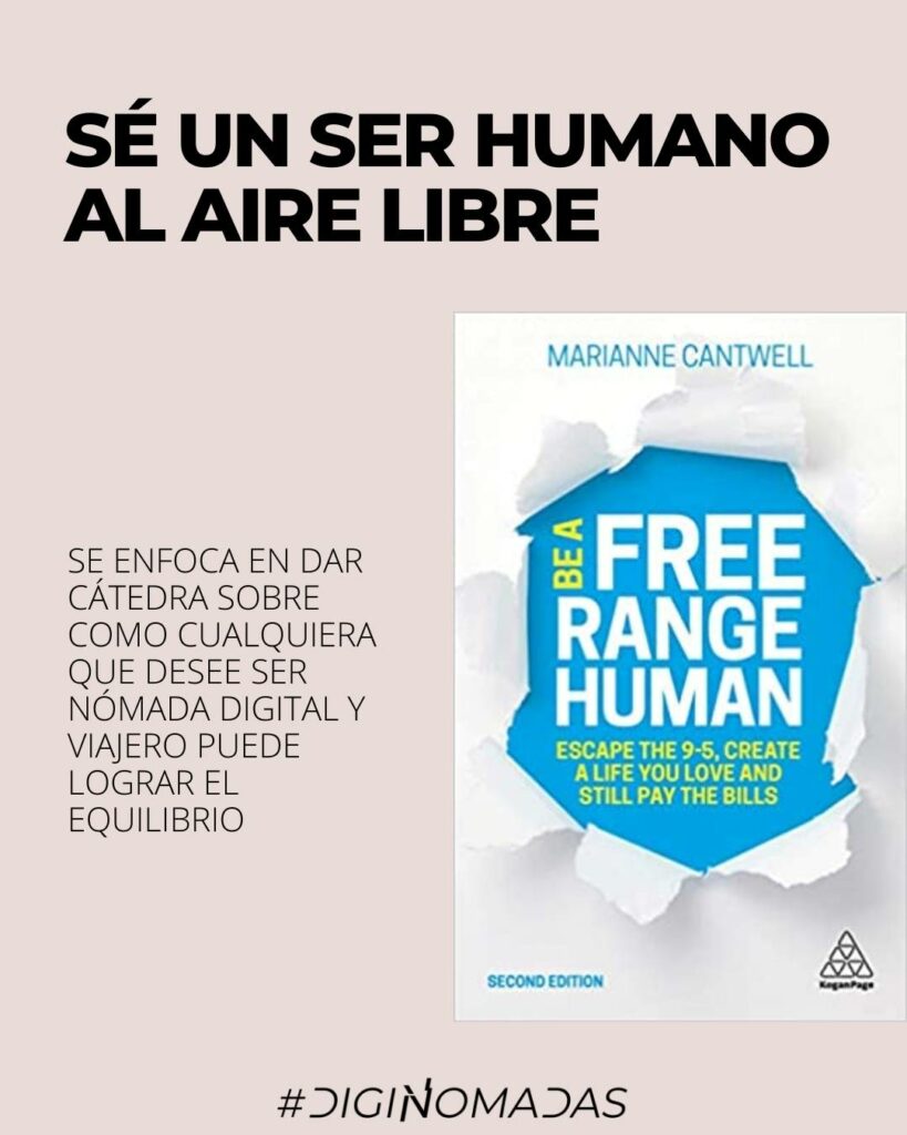 sé un ser humano al aire libre libro para nomadas digitales