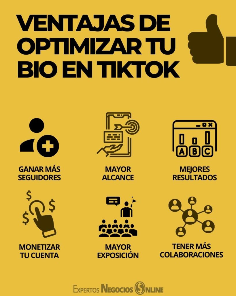 ventajas de optimizar tu bio en tiktok