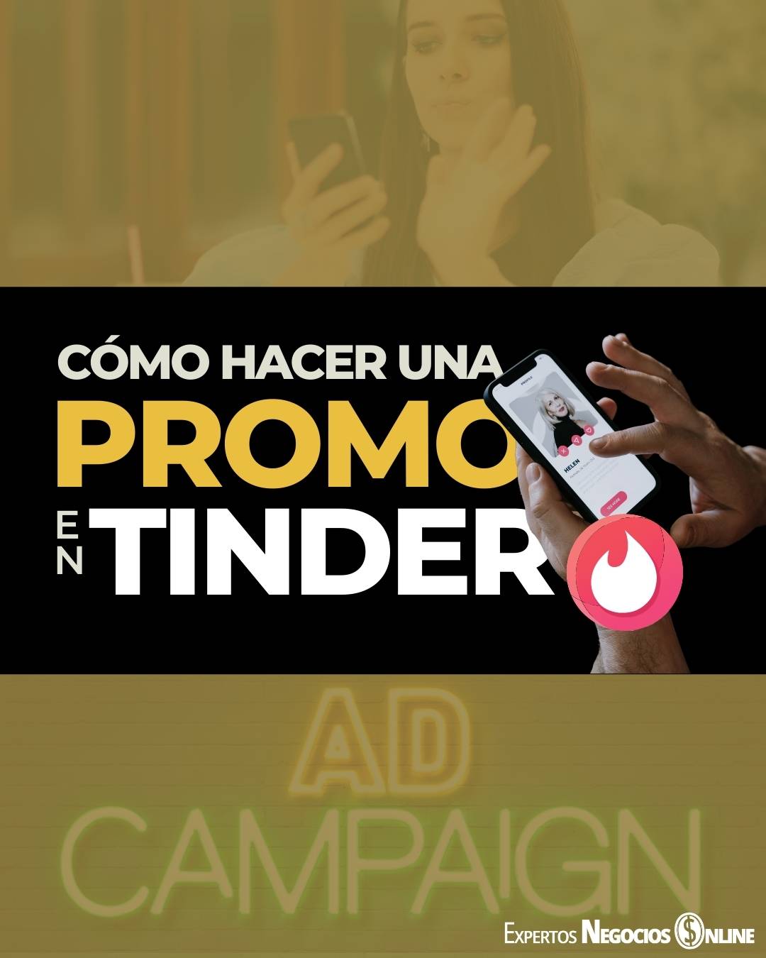 Cómo hacer publicidad en Tinder |Campañas para vender