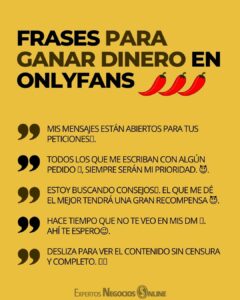 50 ideas y ejemplos de FRASES para ONLYFANS en tus publicaciones