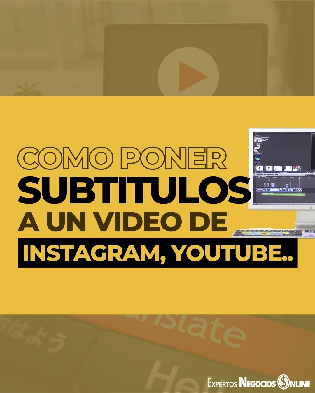 cómo poner subtítulos a un video en Instagram, de Youtube y más